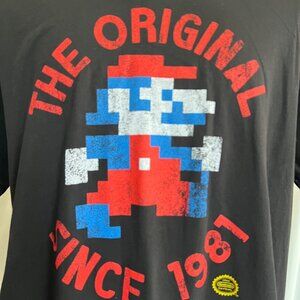 Nintendo Super Mario Bros T Shirt The Original Since 1981 Graphic Black 2XL Mens